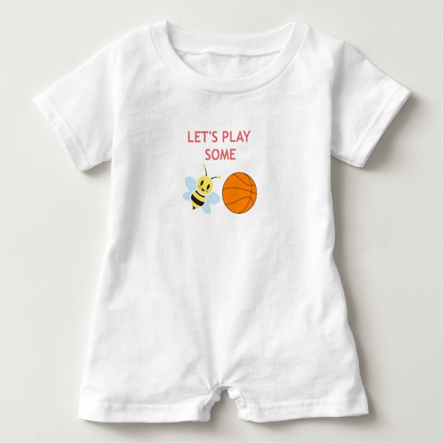Camiseta De Bebé Bee Ball Romper (Anverso)
