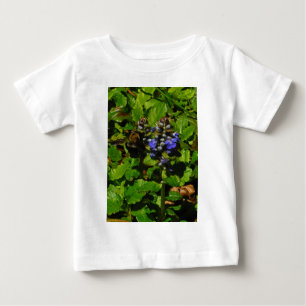 Camiseta De Bebé Bee de abejas moradas y abeja de burbujas
