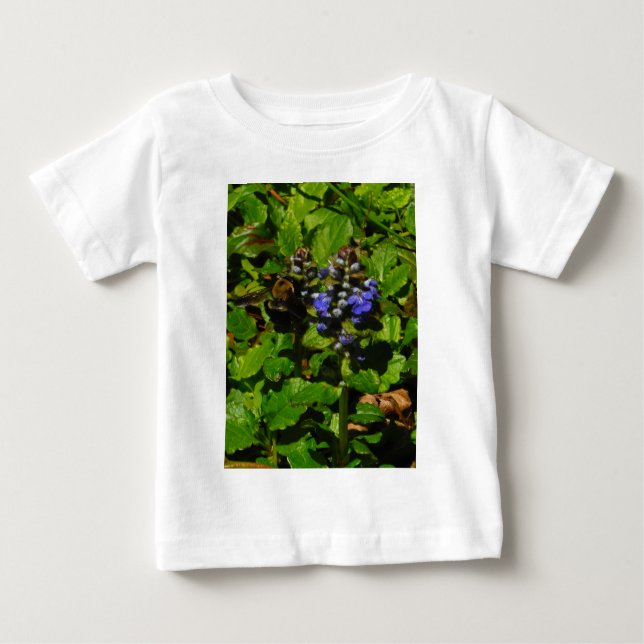 Camiseta De Bebé Bee de abejas moradas y abeja de burbujas (Anverso)