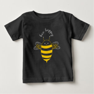 Camiseta De Bebé Bee Happy
