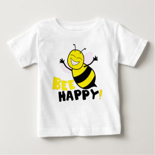 Camiseta De Bebé Bee Happy