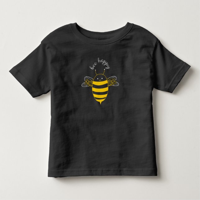 Camiseta De Bebé Bee Happy T-Shirt (Anverso)