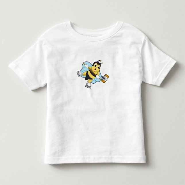 Camiseta De Bebé Bee Hockey sobre hielo Palo de hockey sobre hielo (Anverso)