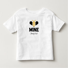 Camiseta De Bebé Bee Mine Minimalist Romantic Gift