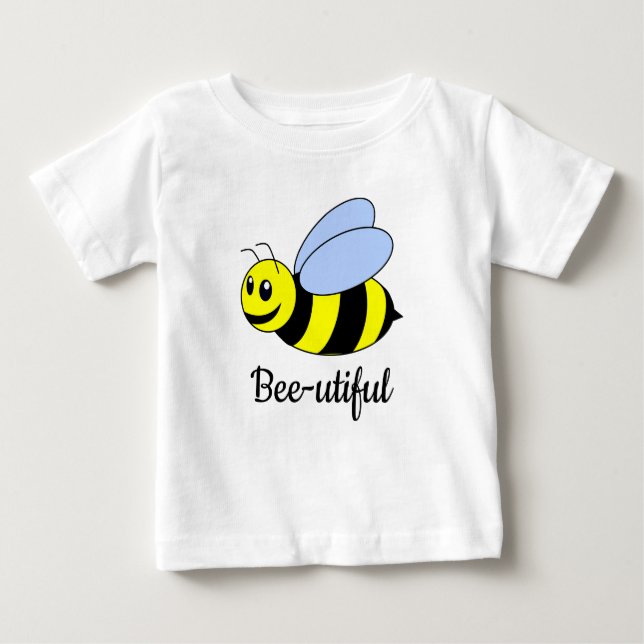 Camiseta de bebé "Bee-utiful" (Anverso)