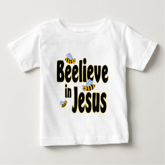 Camiseta De Bebé Beelieve en el negro de Jesús
