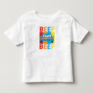 Camiseta De Bebé Beep beep de un auto azul personalizado beep Toddl