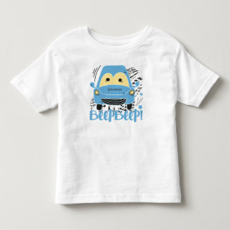 Camiseta De Bebé Beep beep de un auto azul personalizado beep Toddl