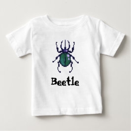 Camiseta De Bebé Beetle green pixel art