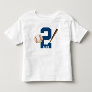 Camiseta De Bebé Béisbol All Star Custom Name 2º cumpleaños