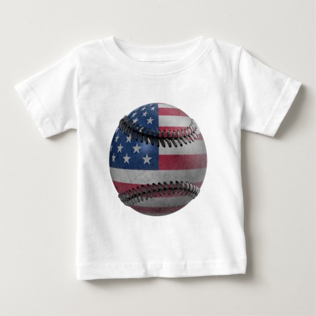 Camiseta De Bebé Béisbol americano (Anverso)