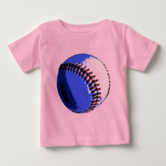 Camiseta De Bebé Béisbol de arte pop (Anverso)