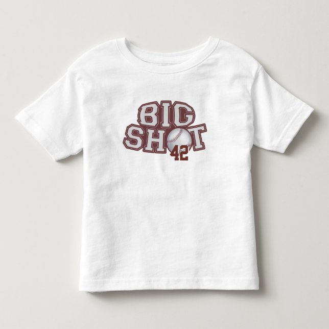Camiseta De Bebé Béisbol de Big Shot (Anverso)