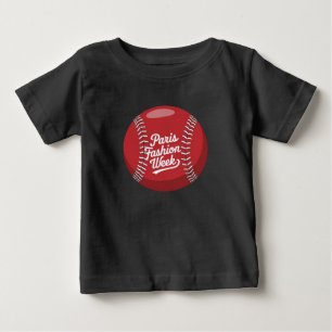 Camiseta De Bebé Béisbol de la Semana de la Moda de París