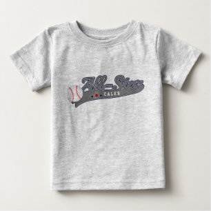 Camiseta De Bebé Béisbol Deportes TODAS LAS ESTRELLAS Personalizado
