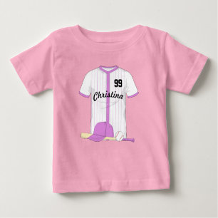 Camiseta De Bebé Béisbol personalizado