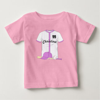 Camiseta De Bebé Béisbol personalizado