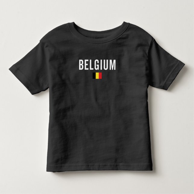 Camiseta De Bebé Belgium Flag - Patriotic Flag (Anverso)