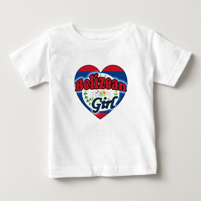 Camiseta De Bebé Belizean Girl (Anverso)
