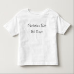 Camiseta De Bebé "Bell Ringer" con nombre<br><div class="desc">Un gran recuerdo para tu campanario, que se llevará en cualquier reunión relacionada con tu día de boda. *Personalizar a tu gusto agregando el nombre adecuado. También puede que desee cambiar el color del texto.</div>