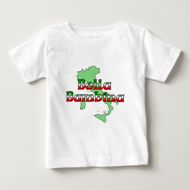 Camiseta De Bebé Bella Bambina (Anverso)