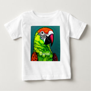 Camiseta De Bebé Belleza en la selva tropical: Loro salvaje exótico