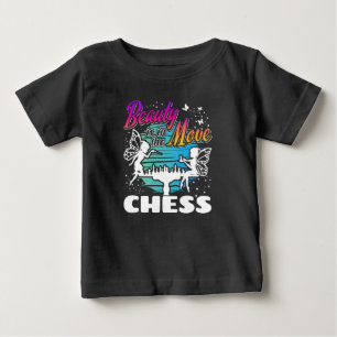 Camiseta De Bebé Belleza en movimiento - jugador de ajedrez Chicas
