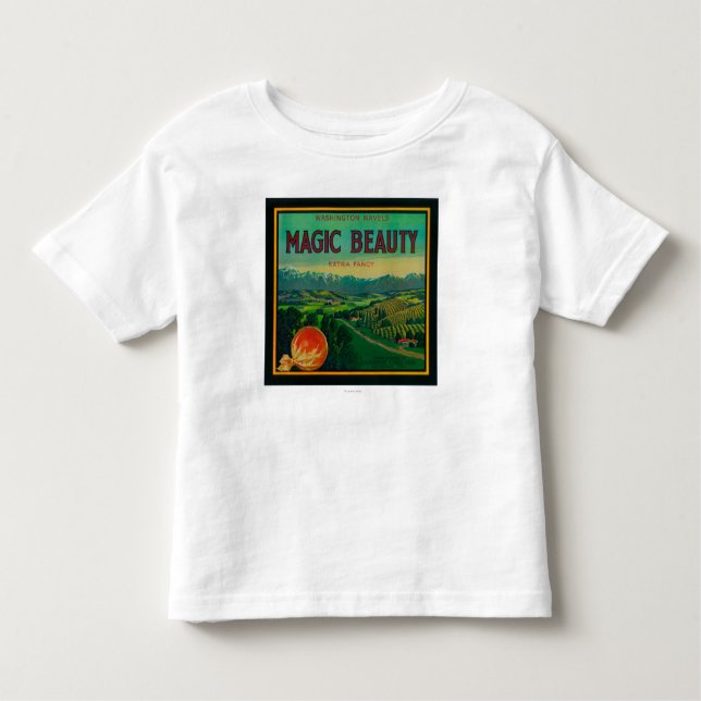 Camiseta De Bebé Belleza mágica LabelPorterville anaranjado, CA (Anverso)