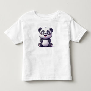 Camiseta De Bebé Bello Panda Bebé de Dibujos Animados