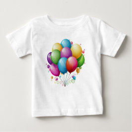 Camiseta De Bebé Bellos globos de cumpleaños