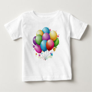 Camiseta De Bebé Bellos globos de cumpleaños