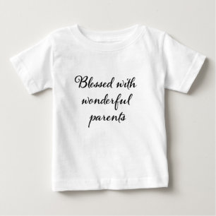 Camiseta De Bebé Bendecido con padres maravillosos