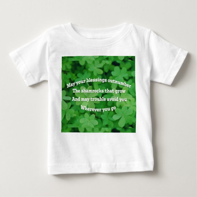 Camiseta De Bebé Bendición irlandesa (Anverso)