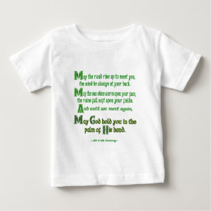 Camiseta De Bebé Bendición irlandesa Que el camino se eleve para en