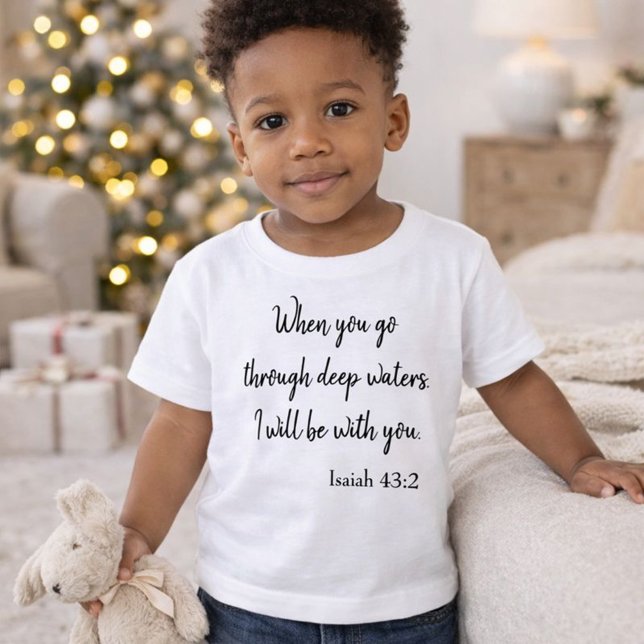 Camiseta De Bebé Bendiciones para la escritura de la fe del bebé (Subido por el creador)