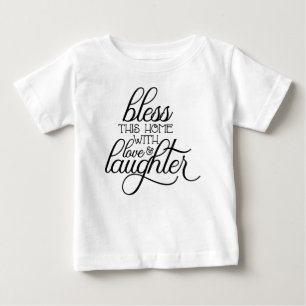 Camiseta De Bebé Bendiga Este Hogar con Amor Y Risa-54097