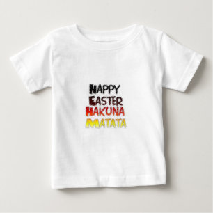 Camiseta De Bebé Bendita Feliz Pascua Hakuna Matata Temporada de Va
