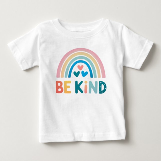 Camiseta De Bebé Benignidad colorida arcoiris (Anverso)