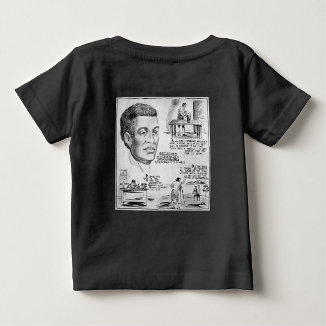 Camiseta De Bebé Benjamin Banneker: Científico negro y revolucionar (Reverso)
