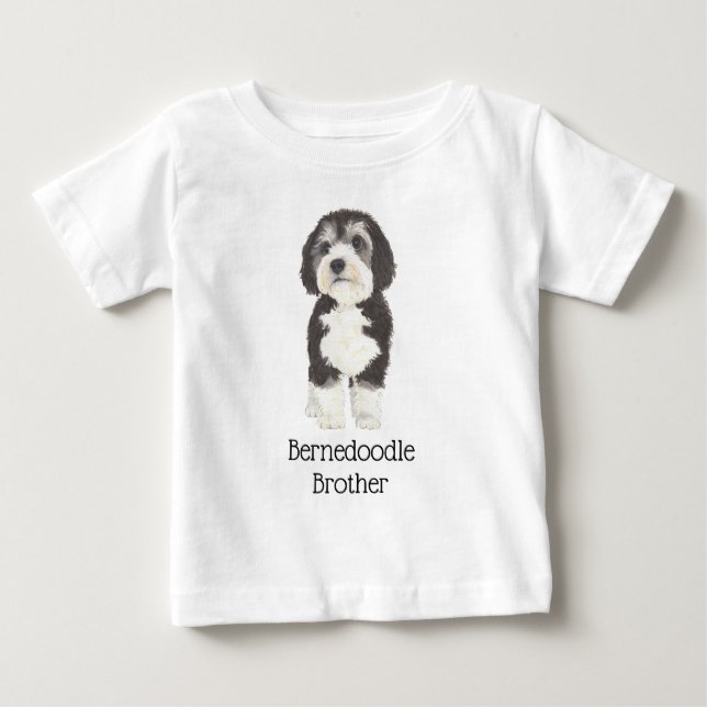 Camiseta De Bebé Bernedoodle personalizado (Anverso)