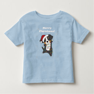 Camiseta De Bebé Bernese Feliz Navidad Navidades felices perros Tod