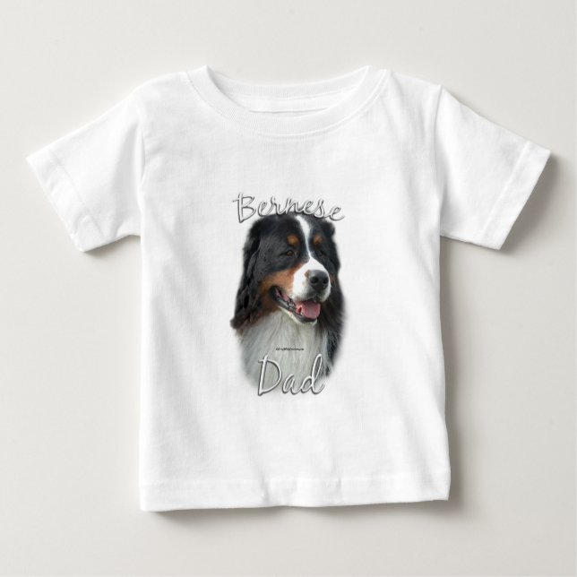 Camiseta De Bebé Bernese Mountain Dog Dad 2 (Anverso)