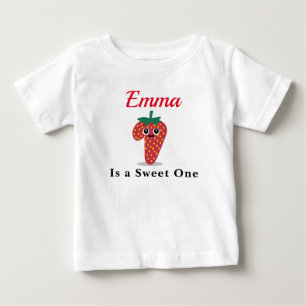 Camiseta De Bebé Berry First Birthday Sweet one T-Shirt