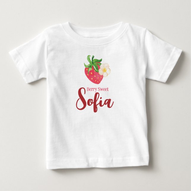 Camiseta De Bebé Berry Sweet T-Shirt (Anverso)