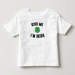 Camiseta De Bebé Bésame, soy irlandés.