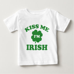 Camiseta De Bebé Bésame soy irlandés