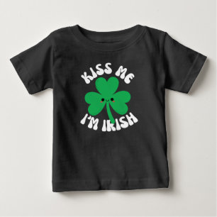 Camiseta De Bebé Bésame Soy Irlandés Baby Tee