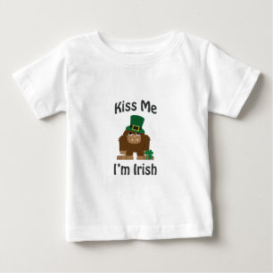 Camiseta De Bebé Bésame Soy Irlandés Bigfoot
