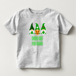 Camiseta De Bebé Bésame Soy Irlandés Día de San Patricio Gnomo Tréb