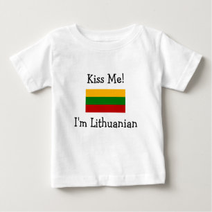 Camiseta De Bebé ¡Bésame! Soy lituano